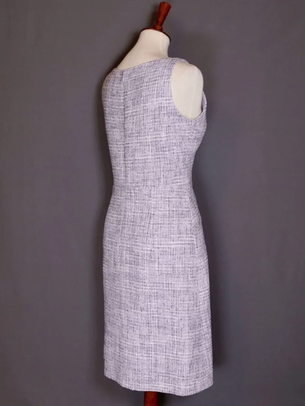 CHANEL Size 40 Lilac Purple White Dress Knee Length - Picture 9 of 15